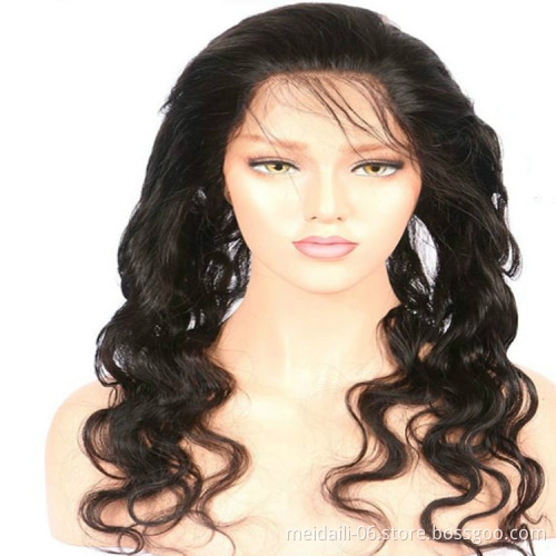 Peruvian Body Wave Pre Plucked 360 Lace Frontal Closure With Baby Hair 100% Remy Human Hair